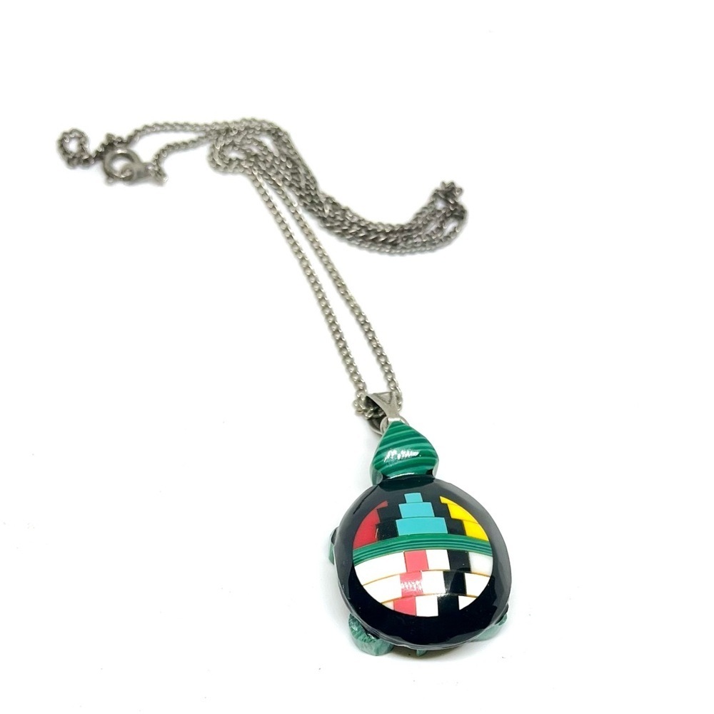 Vintage Zuni Turtle Necklace